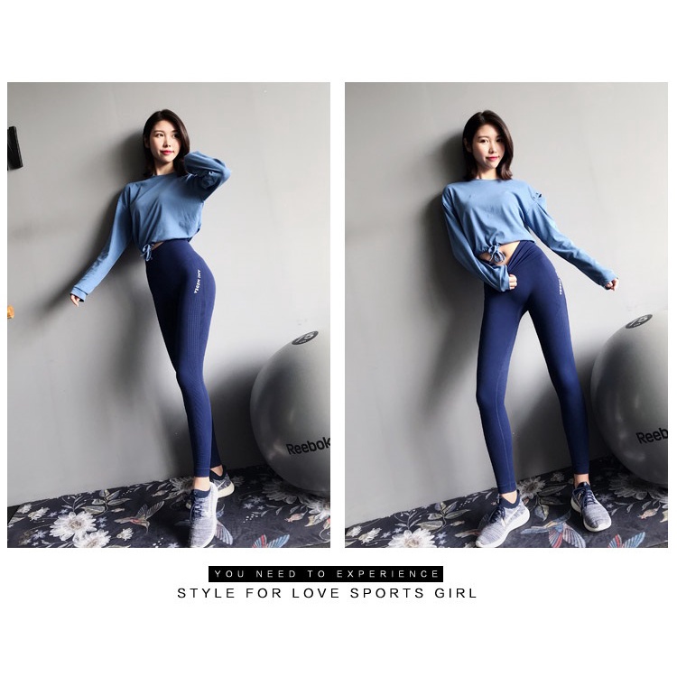 Quần legging nữ CLEACCO tập gym tập yoga chất vải dệt thoáng mát co giãn 4 chiều BORO SPORT