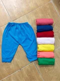 Quần chục cotton dài cho bé- set 40c