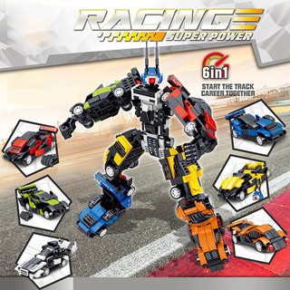Bộ Đồ Chơi Lego MineCraft 6 In 1 - Siêu Xe Transfomer - Ảnh Thật, Video Thật - Minecraft Robot Biến Hình - Mã QL0224