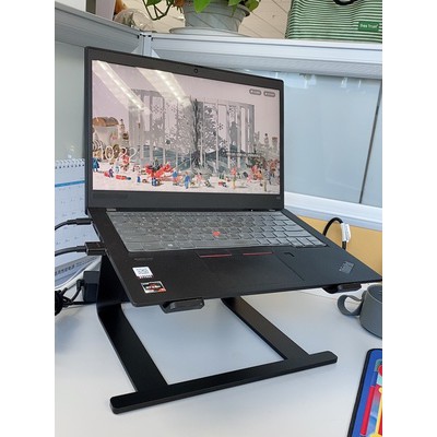 Giá Nhôm đỡ laptop Macbook có thể tháo rời, tản nhiệt tự nhiên, điều chỉnh chiều ngang hợp kim Nhôm tặng kèm cọ vệ sinh
