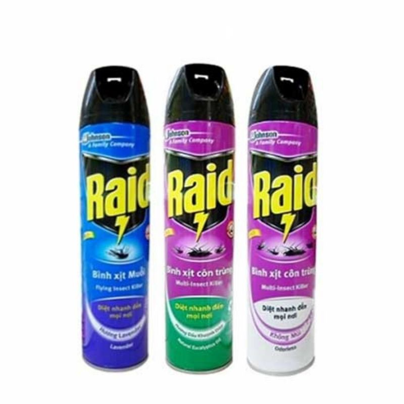 Bình xịt muỗi Raid.