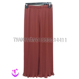Quần ống rộng xếp ly Quảng Châu giá cực tốt -3058