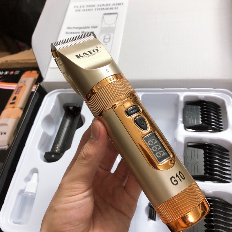 Tông đơ cắt tóc chuyên nghiệp Nhật Bản KATO G10 ,tăng đơ cắt tóc lưỡi thép cao cấp