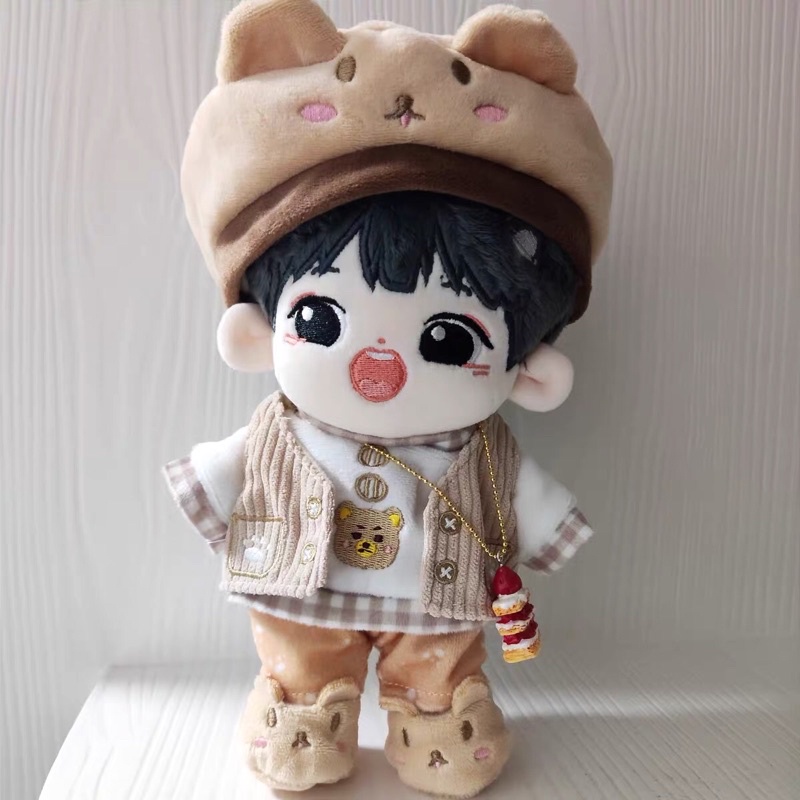 Set Gấu đậu nành cho doll 20cm nhỏ người