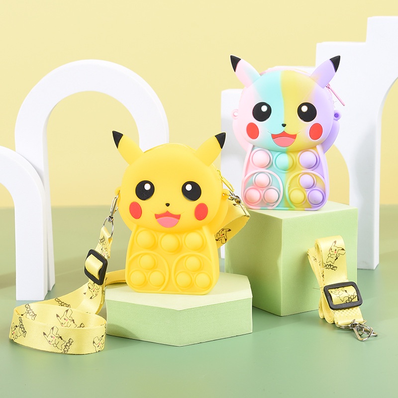 Túi Đeo Chéo Hình Pikachu Dễ Thương Cho Bé