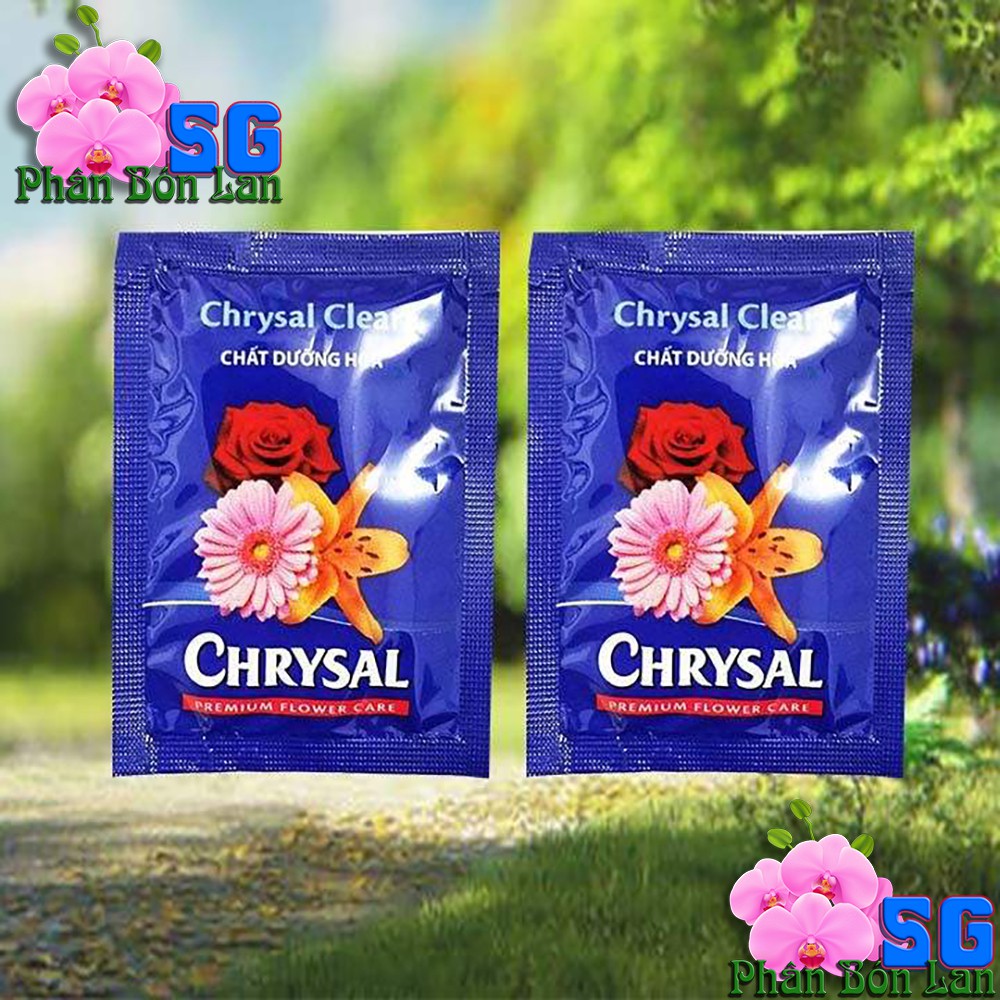 Combo 100 gói Chất dưỡng hoa lâu tàn - Chrysal Clear  Áp dụng cho hoa cắt cành, cắm vào bình