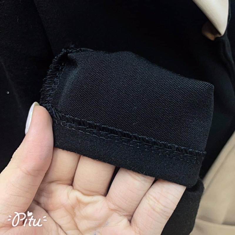 áo khoác dạ thuỷ thủ dài qua Mông hs