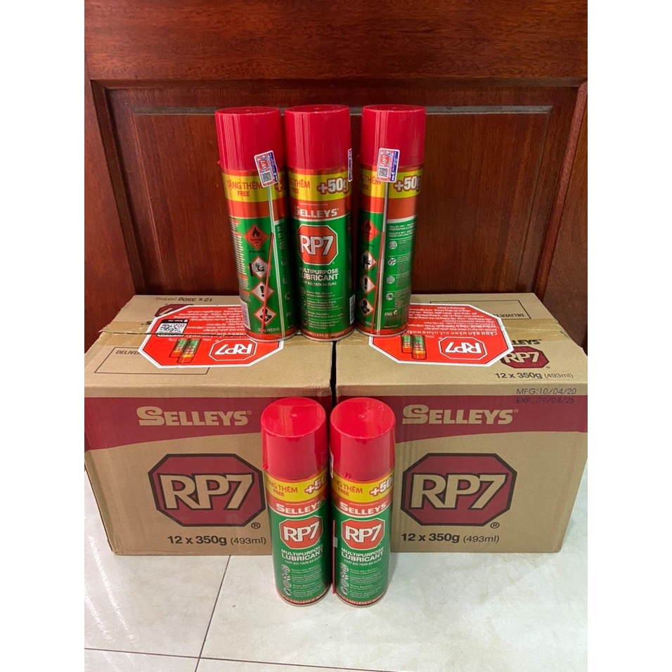 (RẺ VÔ ĐỊCH) RP7 SELLEYS, 350g Xịt Bôi Trơn Và Bảo Vệ Thiết Bị Chống Rỉ Sét. ( 1 THÙNG 12 CHAI)