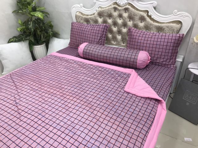 BỘ DRAP THUN HÀN QUỐC Phối 2 màu GIÁ HẤP DẪN