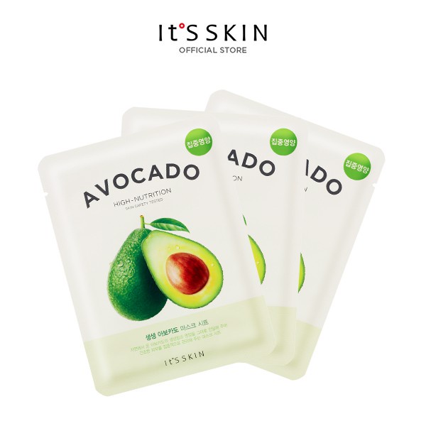 [Mã COSCOCOT3 -8% đơn 250K] Mặt nạ dưỡng ẩm It's Skin The Fresh Mask Sheet Avocado 21g