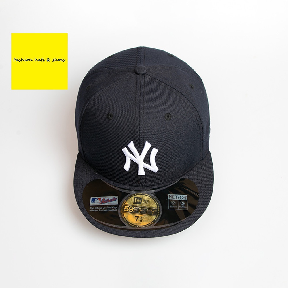 MLB Hàng đã sẵn sàng mũ lưỡi trai chicago blanco sox mũ phẳng new york yankees full enclosure unisex hip hop snapback cap oficial men's balck flat brim cap