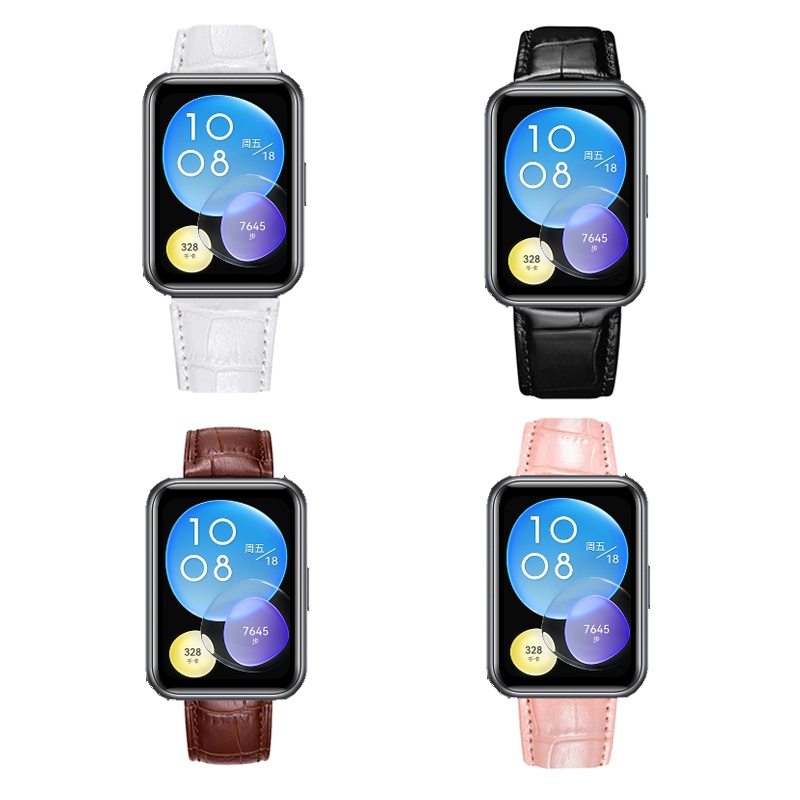 Dây Đeo Bằng Da Chất Lượng Cao Cho Đồng Hồ Thông Minh Huawei watch fit 2 fit2