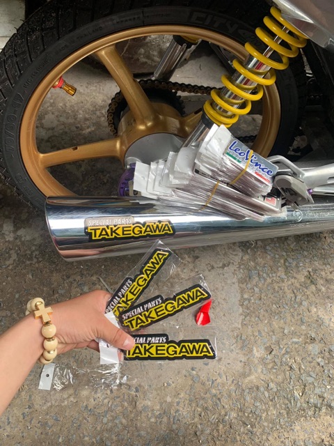 Tem nhôm dán bô Yoshimura, Leovince, Takegawa