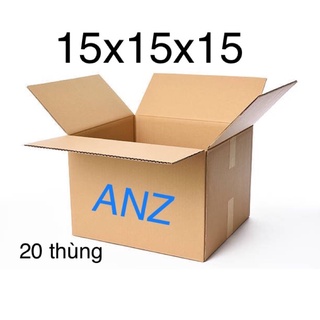 20 thùng carton 15x15x15 cm- thùng giấy vuông