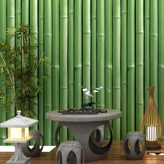 Decal giấy dán tường cây tre khổ 45cm keo sẵn