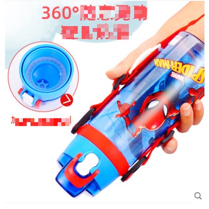 [Hàng mới về] Bình nước Disney Marvel chống rơi Spiderman/Iron Man/Captain cho bé