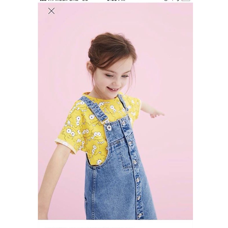 Váy yếm Jean ZaRa size 6-10T