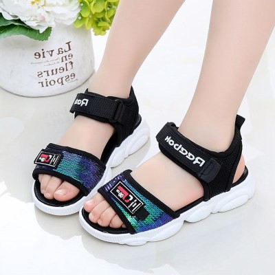 Sandal Bé Gái Quai Mềm Đính Đá Lấp Lánh Đế Mềm Thoáng Chân XL30