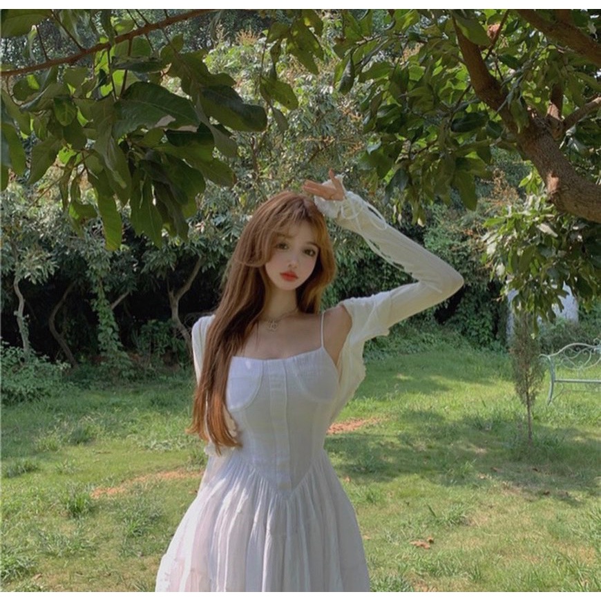 SET ĐẦM 2D NÚT CHÂN BÈO KHOÁC TƯA CROP