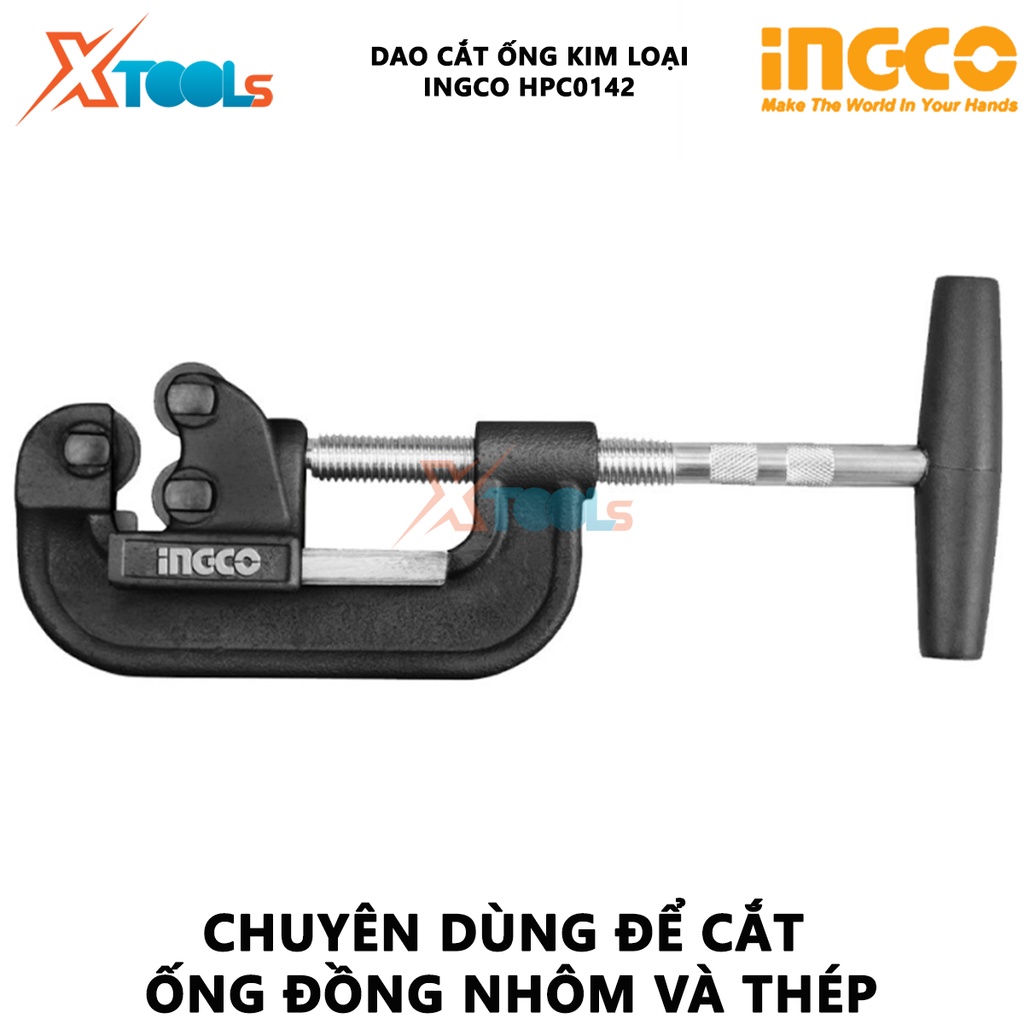 Dao cắt ống kim loại INGCO HPC0142 | Dụng cụ cắt ống kim loại Đường kính cắt 10-42mm Đầu cắt chất lượng cao ắt các loại