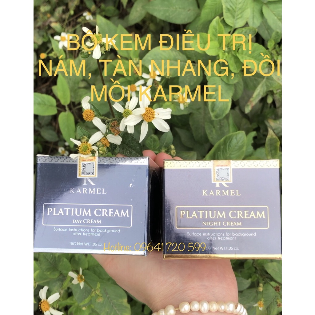 Bộ Kem Nám KAMEL (KARMEL) – Loại Bỏ Nám Lâu Năm, Làm Sáng, Cân Bằng Màu Da, Tăng Sinh Collagen Giúp Da Mịn Màng