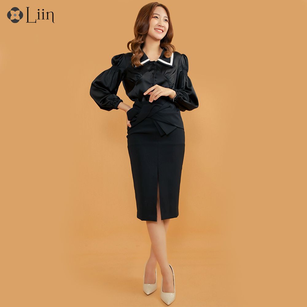[Mã WABRM50 giảm 15% đơn 99k] Chân váy nữ Linbi bút chì dáng dài, công sở thanh lịch, hiện đại liin clothing J4121
