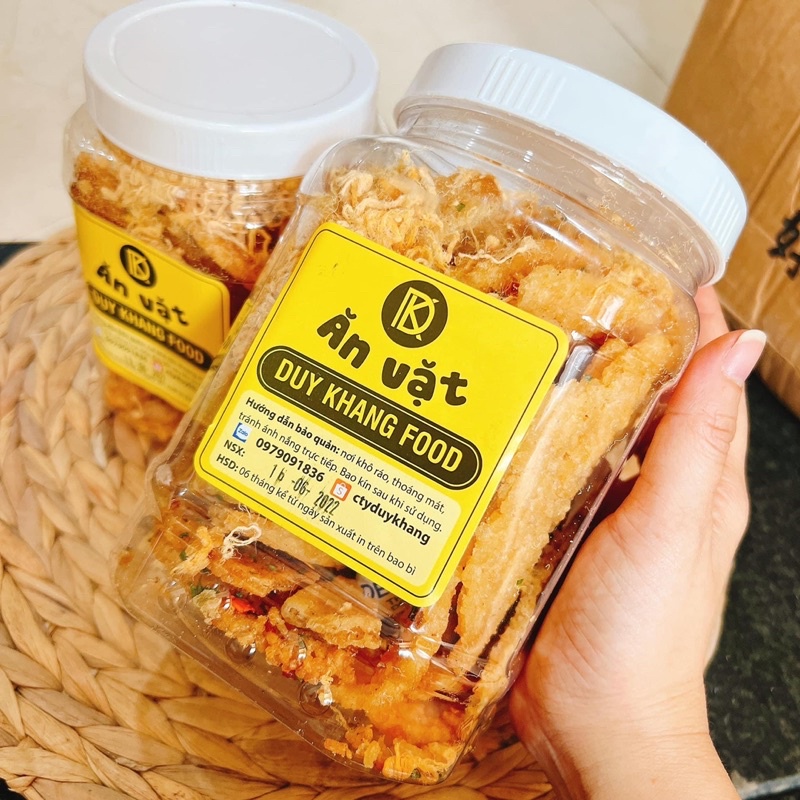Cơm Cháy Mắm Hành Lắc Chà Bông hộp 500gr