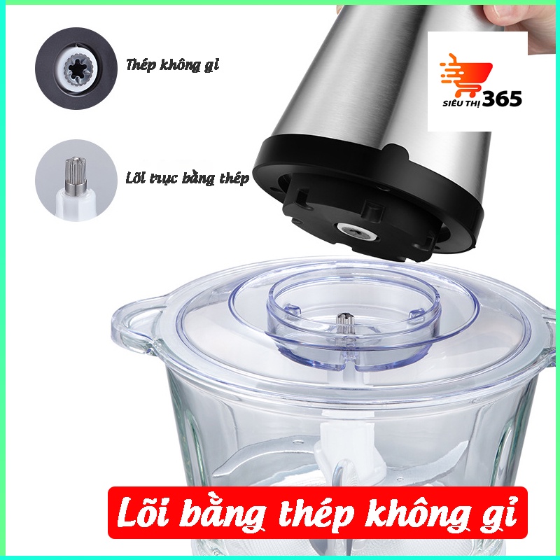 Máy xay thịt đa năng CHIGO bảo hành chính hãng 12 tháng, máy xay đa năng nhà bếp công suất 300W - khoẻ - tiện dụng 01