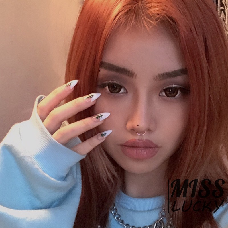 Bộ 24 móng tay giả quyến rũ thời trang trang trí móng tay nghệ thuật dành cho nữ