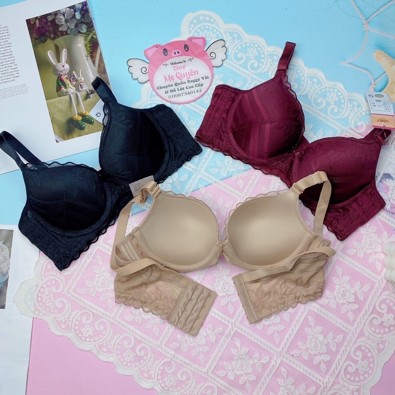 Áo ngực Lovely có gọng mút vừa 2,5cm nâng ngực , lưng bản to định hình che khuyết điểm