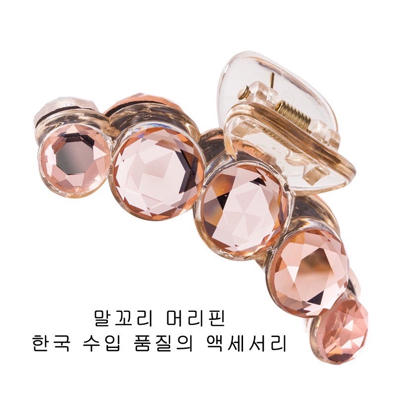 kẹp tóc đá chất liệu nhựa đẹp dài 7cm