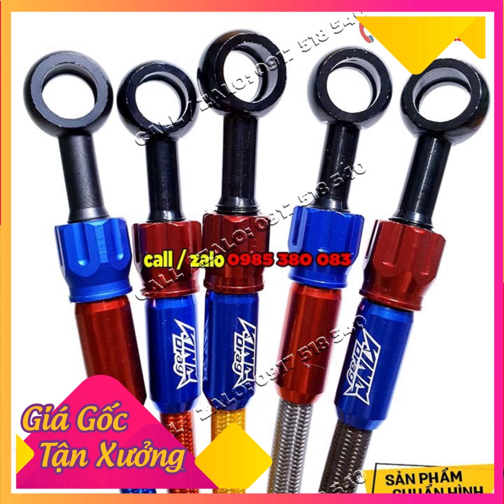 Dây dầu King Drag Thailand đầu nhôm CNC xoay 360 (Ảnh Sp thật)