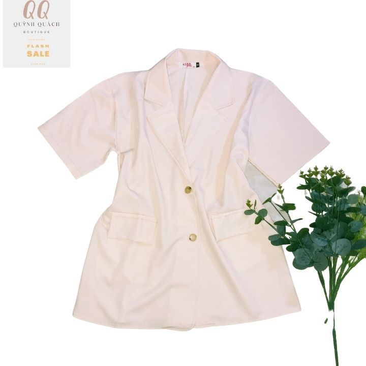 Áo Blazers đẹp giá rẻ 💗𝑭𝒓𝒆𝒆 𝑺𝒉𝒊𝒑💗, Vest nữ mùa hè chát đẹp mặc thoáng mát Màu đen trắng be Freesize | BigBuy360 - bigbuy360.vn