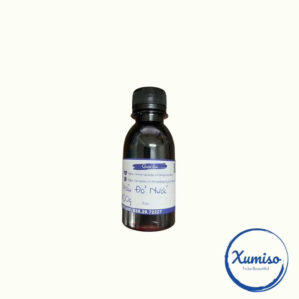 Màu Đỏ Nước - màu nước mỹ phẩm - nguyên liệu mỹ phẩm - Xumiso -  50G/100G
