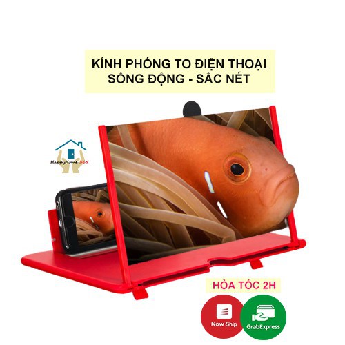 Kính phóng to màn hình điện thoại siêu lớn 10 inches, hàng loại 1 thấu kính trong suốt phóng đại hình ảnh sinh động