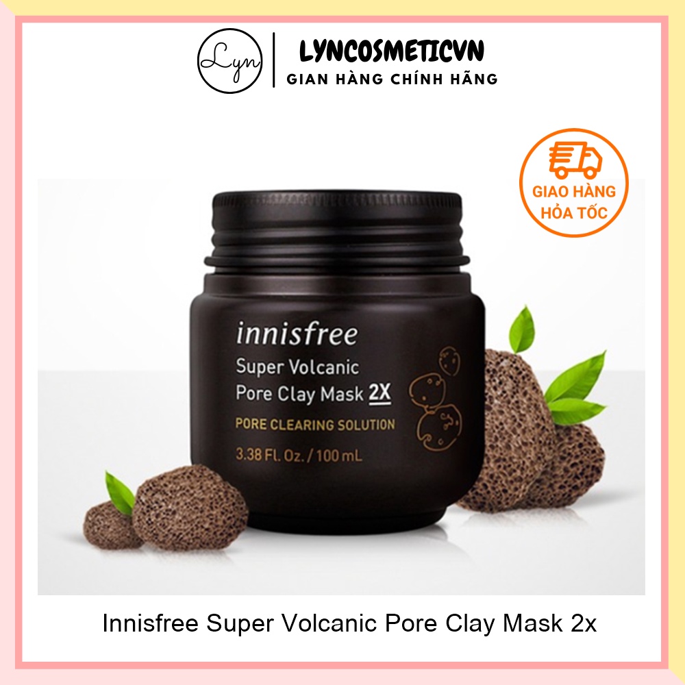 Mặt nạ đất sét Innisfree Super Volcanic Pore Clay Mask 2X