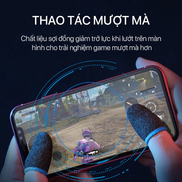 [Mã giảm 10% đơn 99K] Găng Tay Chơi Game ACOME AFS01 Chống Mồ Hôi Tay Chuyên Dụng Cho Game Mobile Hàng Chính Hãng