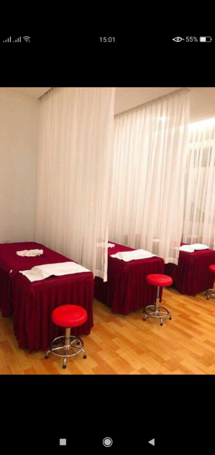 RÈM VOAN TRẮNG SPA ĐÃ DẬP KHOEN SẴN