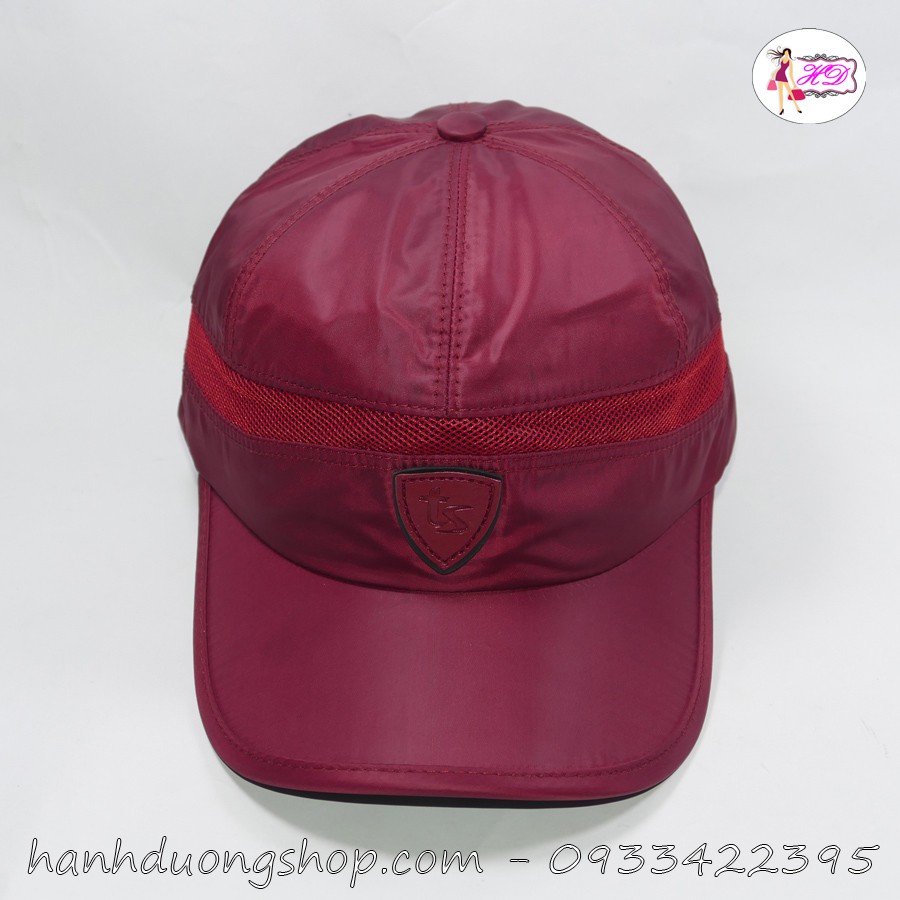 Nón kết vải dù &amp; lưới kết hợp mặt da đẹp TS - TD18