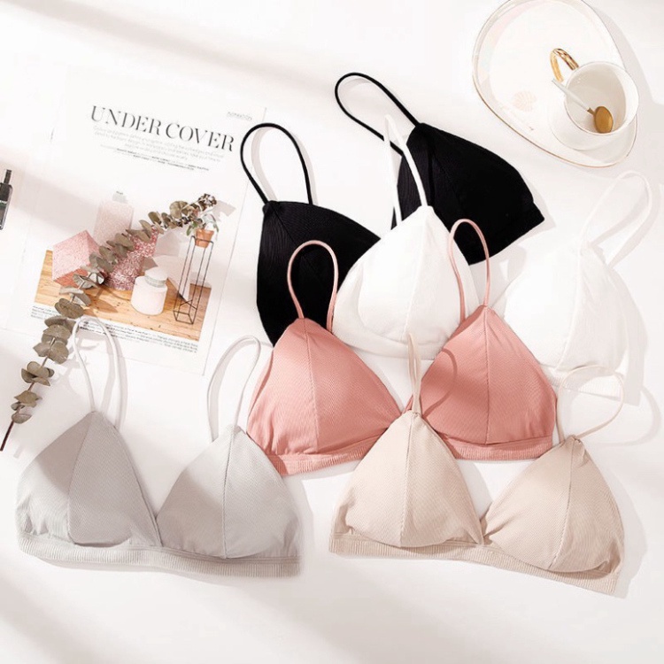 Áo Bra 2 dây mảnh  🎀FREESHIP🎀 Bra Nữ Cài Sau - Áo Ngực Không Gọng Mút Mỏng 812 S1BRA07 S4 207