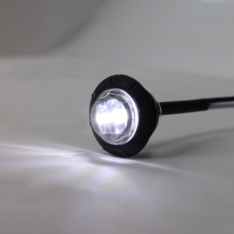 Đèn báo bên hông xe mini trắng 3 / 4 &quot; chống nước