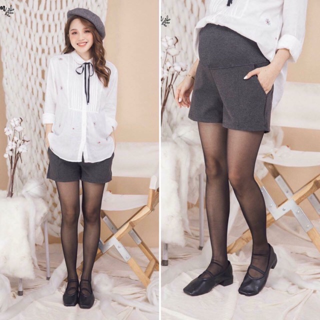 QUẦN SHORT DẠ BẦU