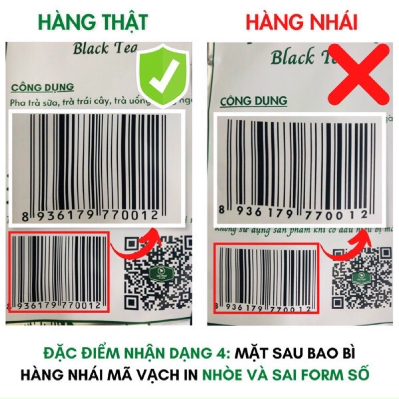 Trà đen Lộc Phát gói 1 kg [ tra QR code ra web]