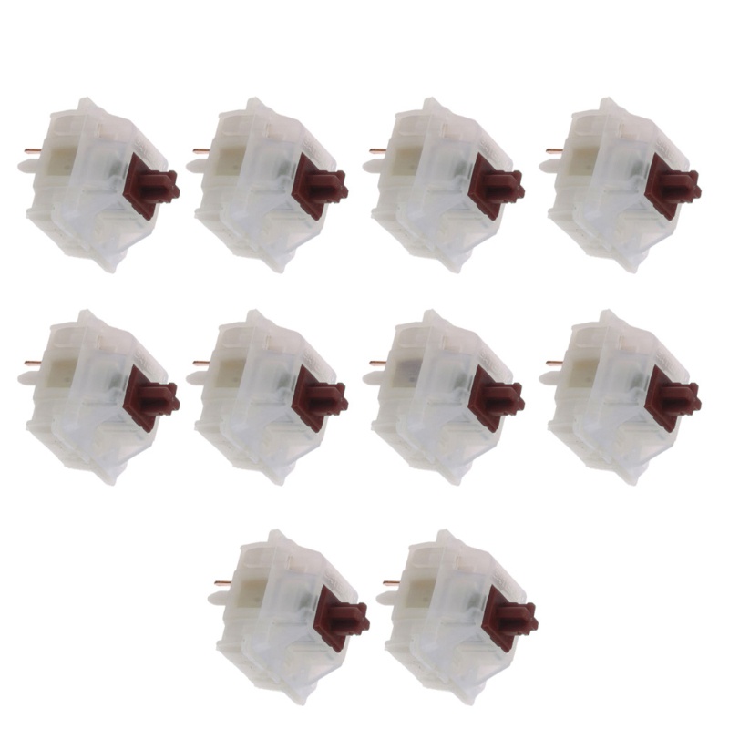 Set 10 Công Tắc Nguồn 5Pin Màu Vàng Sữa Cho Bàn Phím Cơ GK61 GK64