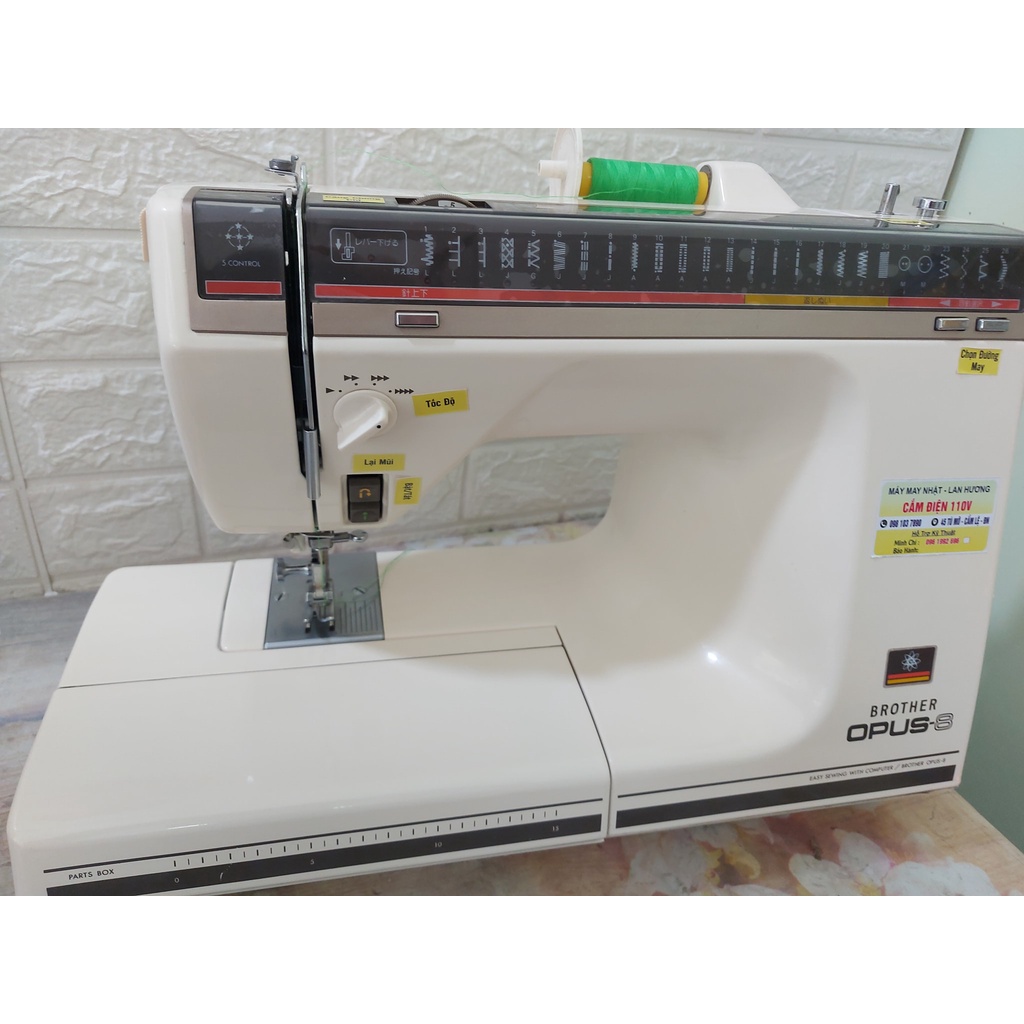 Máy May Nhật Brother Opus 8 - Ổ Đứng Như Máy Công Nghiệp - Toàn Thân Kim Loại - Nặng 12Kg - Siêu Chắc Chắn Và Khỏe