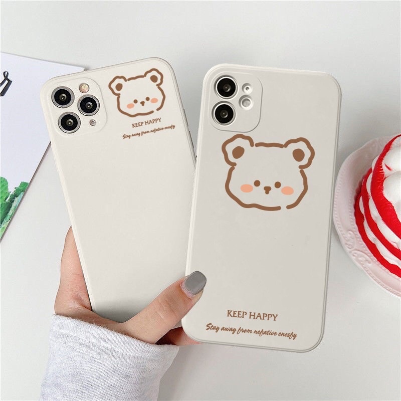 Ốp lưng in hình gấu baby cạnh vuông 5/5s/6/6plus/6s/6splus/7/7plus/8/8plus/x/xr/xs/11/12/pro/max/plus/promax/13/13proma
