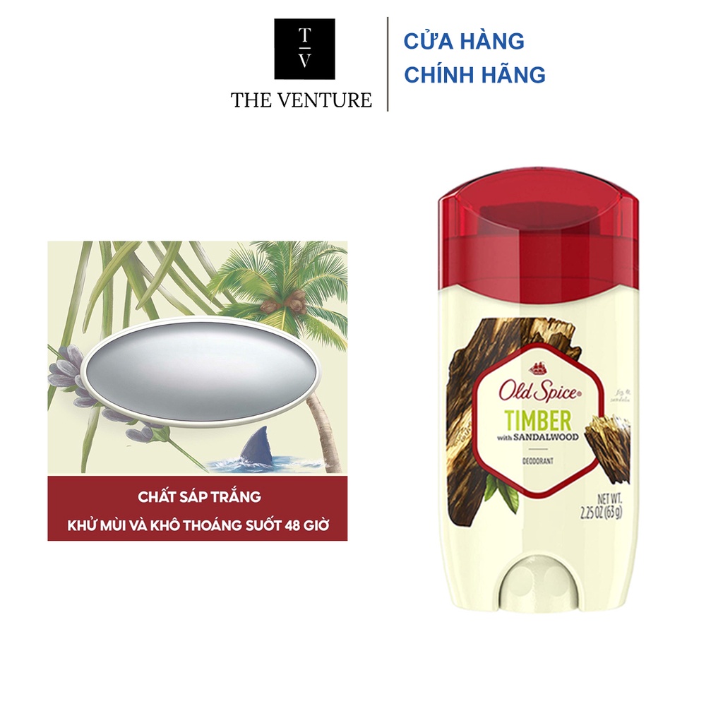 Lăn Sáp Khử Mùi Old Spice Bearglove, Wolfthorn,  Timber, Fiji, PureSport, Fresh, Original Chính Hãng