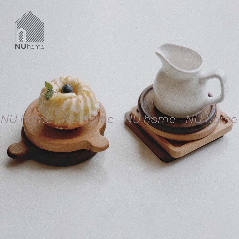 nuhome.vn | Đế gỗ lót ly – Neko thiết kế mộc mạc đẹp mắt, khay gỗ chụp hình đẹp, độc đáo