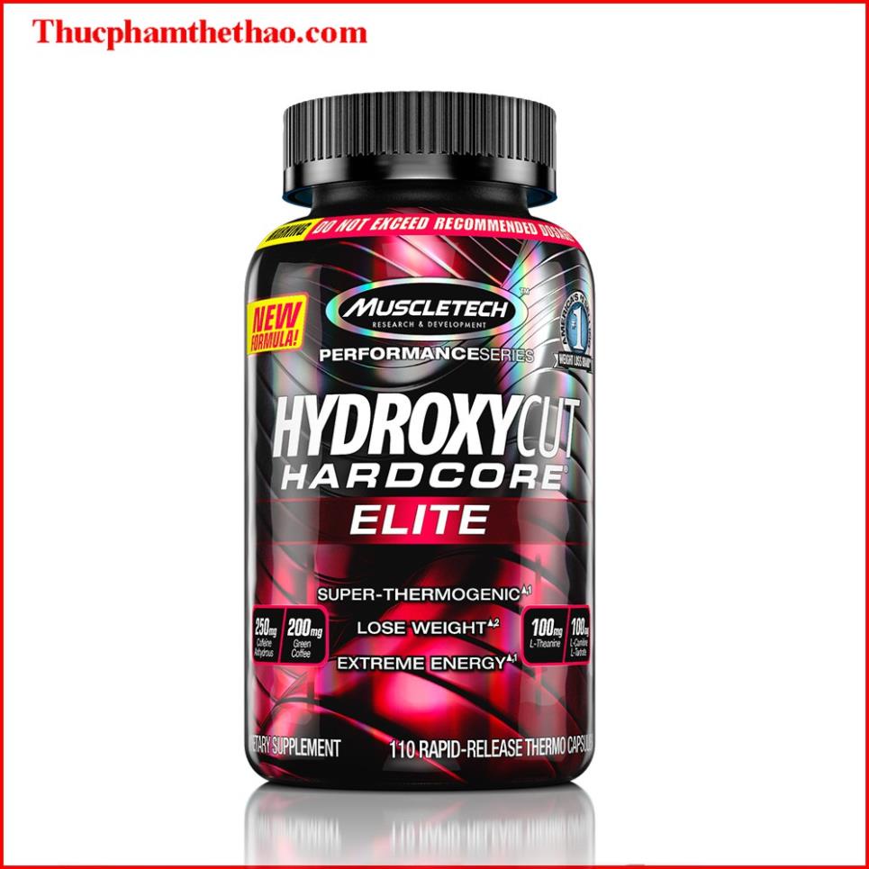 ĐỐT MỠ GIẢM CÂN HYDROXYCUT HARDCORE ELITE 110 VIÊN - 180 VIÊN [FREESHIP + CHÍNH HÃNG]