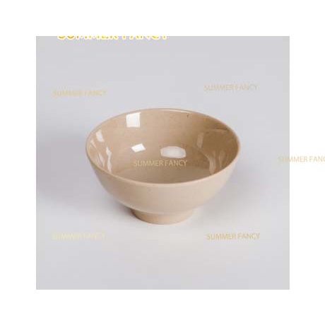 Chén cơm 11.4 x 5.5 cm nhựa melamine phíp màu nâu kem, đen nhà hàng - small bowl F-CO11